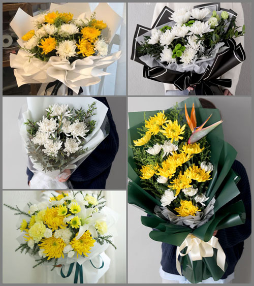 贵州铜仁市沿河县客田镇白事花束代送